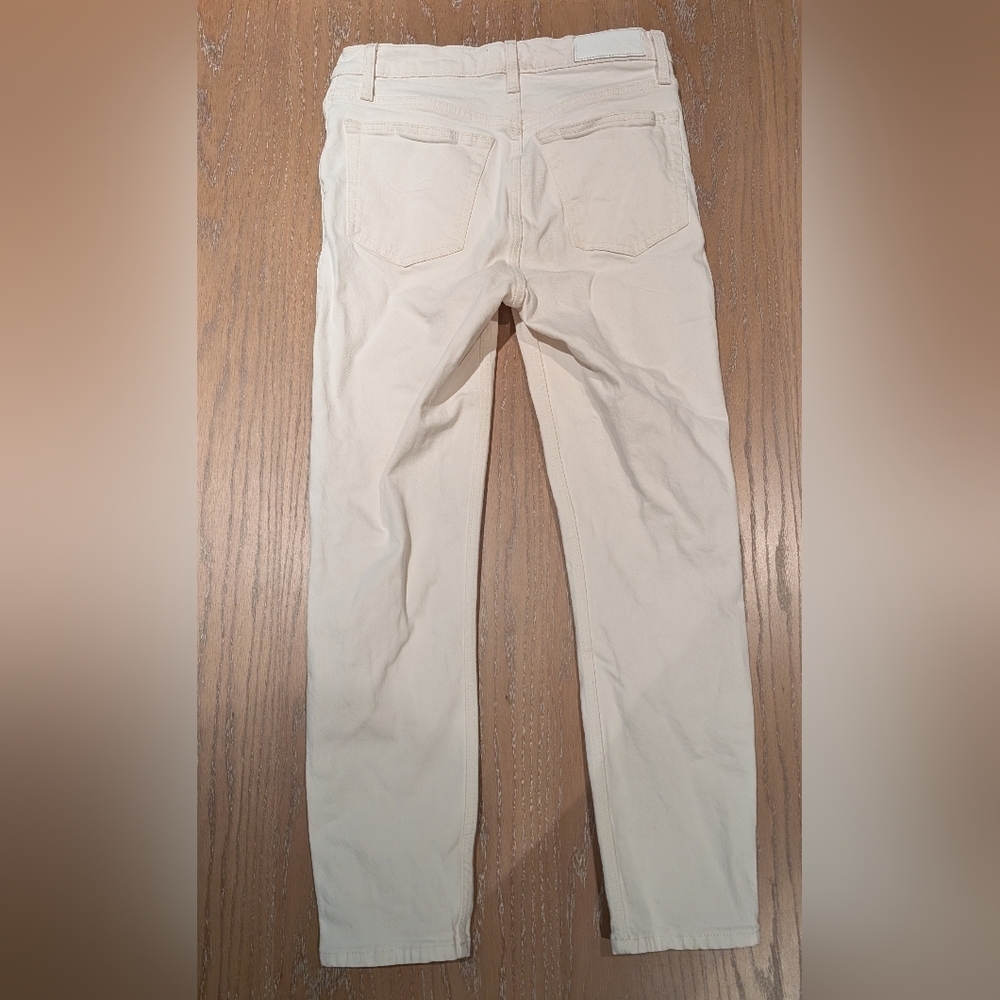 RE/DONE 90s High Rise Ankle Crop Vintage White - Picture 3 of 4